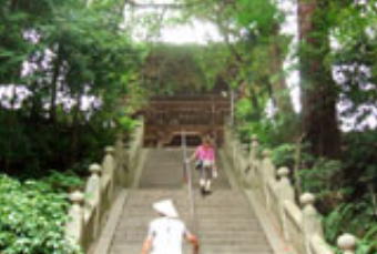 第52番太山寺仁王門に続く石段